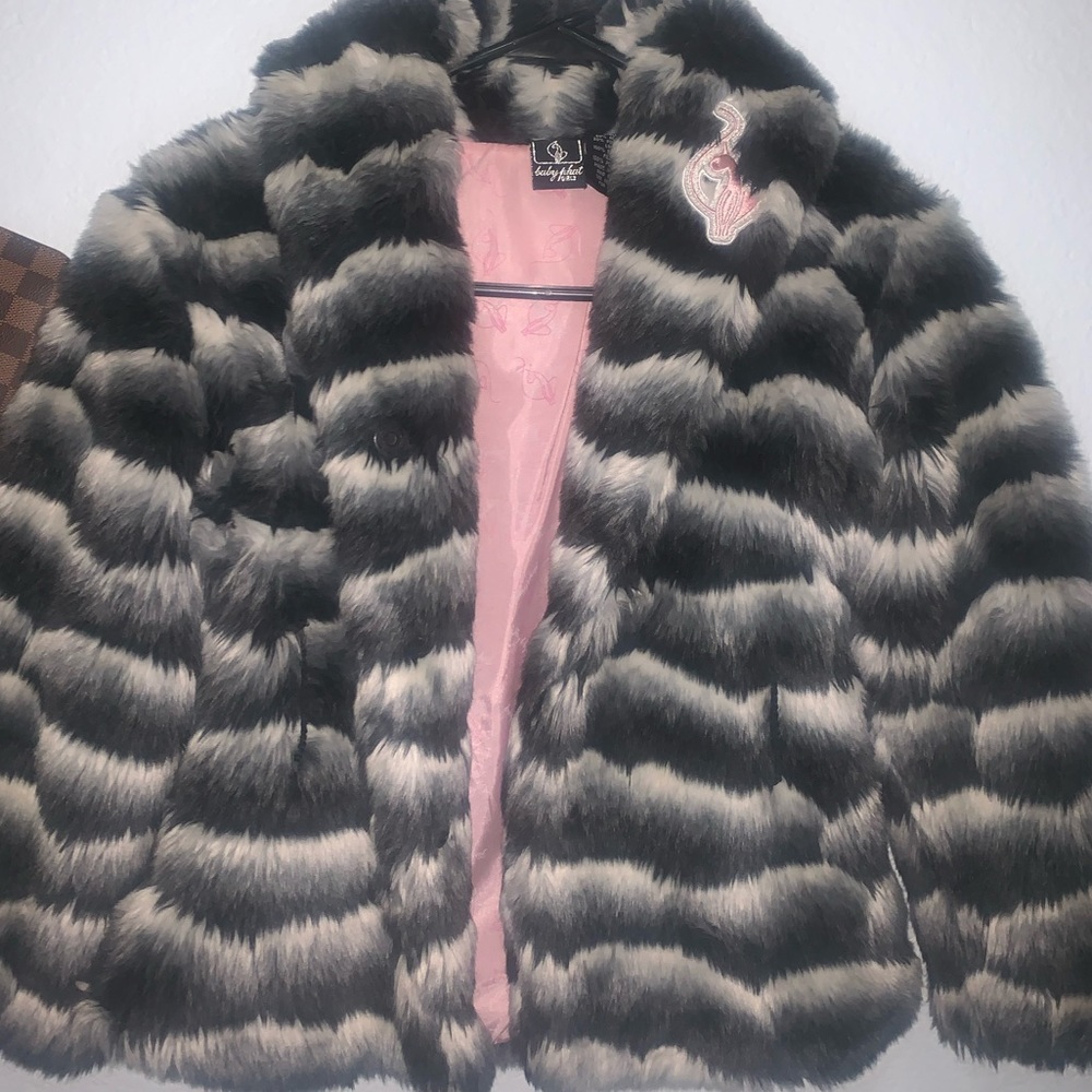 Vintage Baby Phat faux fur coat